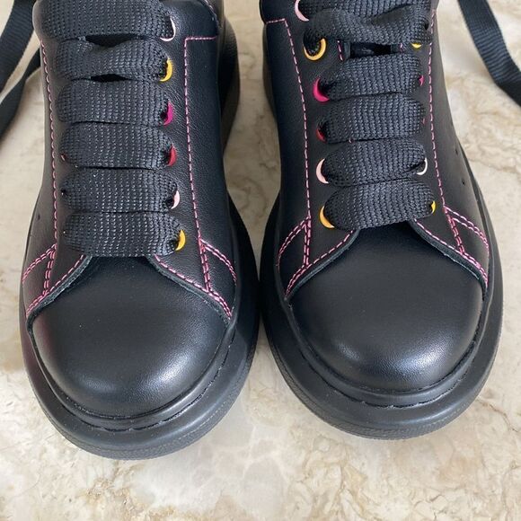 NEW! ALEXANDER McQUEEN Kids Oversized Leather Sneakers US10.5 EU28.5 UK9.5 - Picture 10 of 16